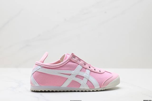 公司级Onitsuka Tiger鬼塚虎 Mexico 66 Slip-On 一脚蹬低帮夏季透气运动休闲鞋 货号:1183A360-205 尺码:36 37 3