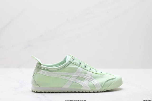 公司级Onitsuka Tiger鬼塚虎 Mexico 66 Slip-On 一脚蹬低帮夏季透气运动休闲鞋 货号:1183B603-303 尺码:36 37 3