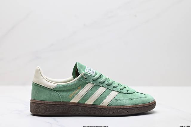 公司级Adidas Handball Spezial 官方正确版本 阿迪达斯经典款 复古休闲板鞋 全鞋采用反毛皮制作 牛筋耐磨大底 承载青春情怀的板鞋 经典三条