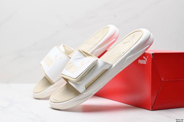 公司级Puma Royalcat Comfort Denim 彪马 魔术贴 舒适透气 橡胶底拖鞋 拖鞋保留潮流外观的同时 将舒适度锐意升级 今夏不容错过的人气潮