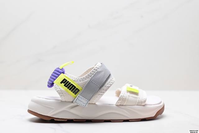公司级Puma Rs-Sandal Iri 彪马 百搭潮流休闲运动魔术贴沙滩凉鞋 采用尼龙织带条魔术贴调节设计#发泡轻量缓震Eva中底及耐磨防滑橡胶外底 货号: