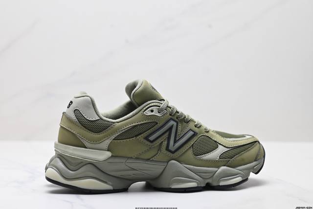 公司级New Balance 9060系列 新百伦 复古休闲运动慢跑鞋 鞋面大身由空间双格及磨砂鞋面拼接而生 采用大面积网眼以及麂皮材质覆盖鞋身 还原经典气质