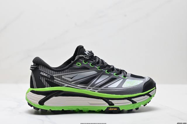 公司级Hoka Mafate Speed Three 2玛法特 超轻厚底轻量山地跑步鞋 滚动平衡科技和适度的脚后跟倾斜角度 可平稳步伐体验和柔软的脚感 鞋面采用