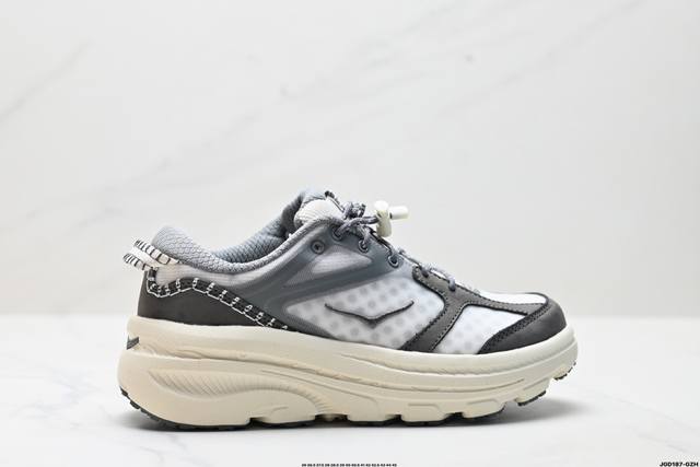 公司级Hoka One One Bondi B3Ls 复古舒适防滑耐磨 低帮 山地户外跑步鞋 货号:1155351 尺码:36 36.5 37.5 38 38.