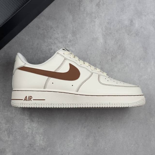 本地 核心私 公司级Nike Air Force 1 '07 Low 空军一号 米棕 低帮 运动休闲鞋 折边针车 工艺难度大 原楦头原纸板 原装鞋盒 定制五金配