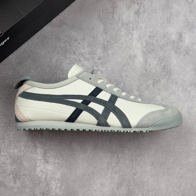 本地 核心私 公司级Onitsuka Tiger Mexico 66 Vin 鬼冢虎 低帮减震支撑低帮运动休闲鞋 这款鞋由皮革制成，具有鞋跟交叉加固设计，可提供
