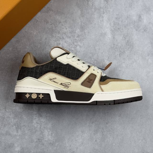 本地 核心私 Tyler X Louis Vuitton 路易威登 Lv Trainer 联名款 低帮休闲板鞋 海淘代购同渠道品质 高端零售 外贸充正专供 原版