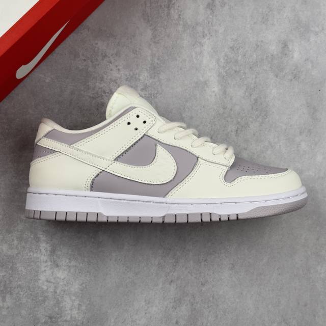 本地 核心私 耐克Nike Sb Dunk Low Platinum Violet 扣篮系列低帮休闲运动滑板板鞋“皮革淡紫花卉浮雕” #更新窄楦翘头版型#采用硬