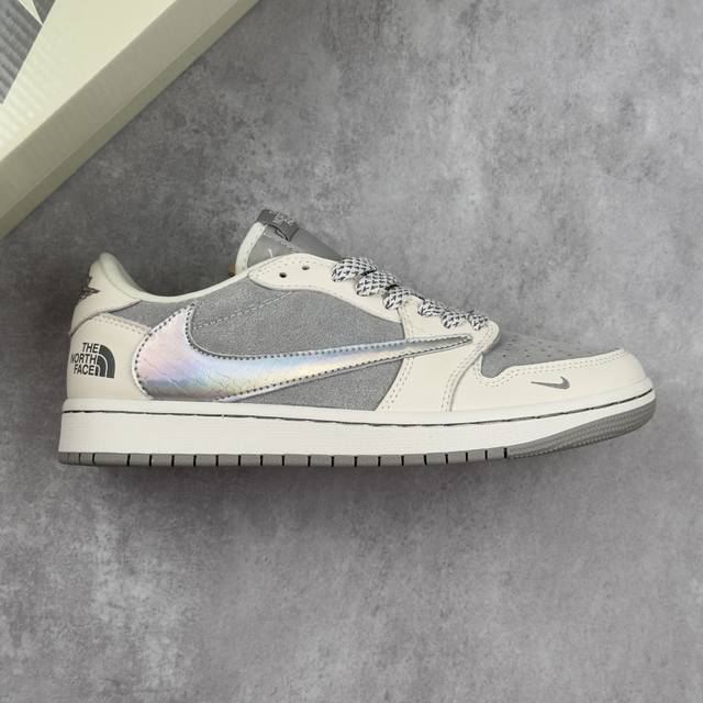 本地 核心私 耐克 Aj1倒勾Travis Scott X Air Jordan 1 ” Low Og Sp “ Aj1乔1 北面联名倒钩 低帮文化篮球鞋 完美