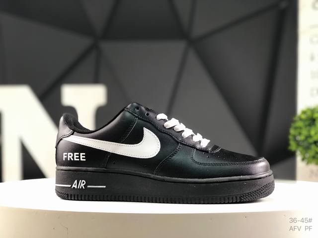 耐克 Air Force 1 Low’07 空军一号低帮休闲板鞋 定制皮料 原楦原纸板 纯正空军版型 内置全掌气垫 货号：Cw2288-001 尺码：如图所示