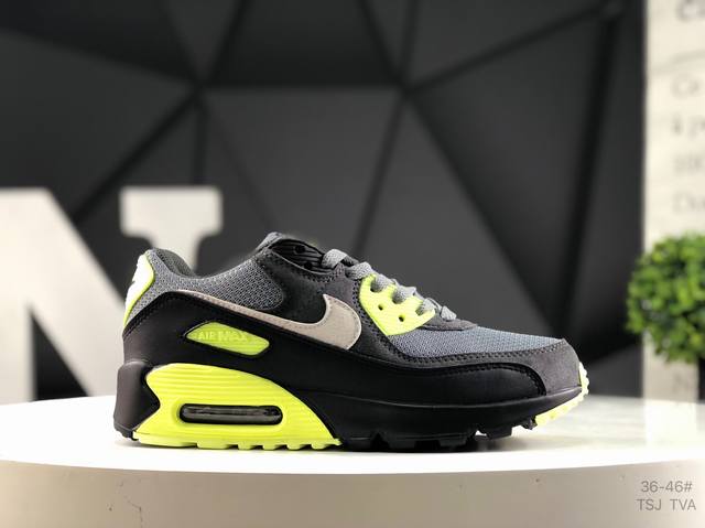 耐克 Nike Air Max 90 初代复古气垫百搭休闲运动慢跑鞋复古小气垫史上第一双可视气垫跑鞋 凭借着 Air Max 气垫带来的舒适脚感和鞋面面料上的不