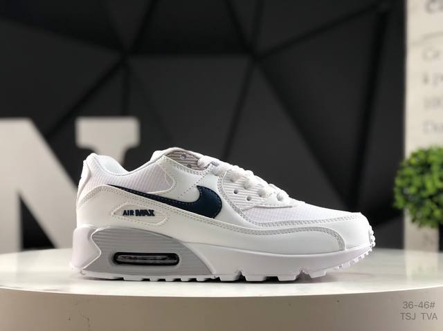 耐克 Nike Air Max 90 初代复古气垫百搭休闲运动慢跑鞋复古小气垫史上第一双可视气垫跑鞋 凭借着 Air Max 气垫带来的舒适脚感和鞋面面料上的不