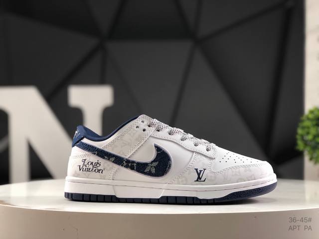 耐克 Nike Sb Dunk Low X Louis Vuitton 纯原大厂出品 极力推荐原装头层材料 独家版型蒸餾加工帶來的是更好的视觉和脚感体验大厂纯原