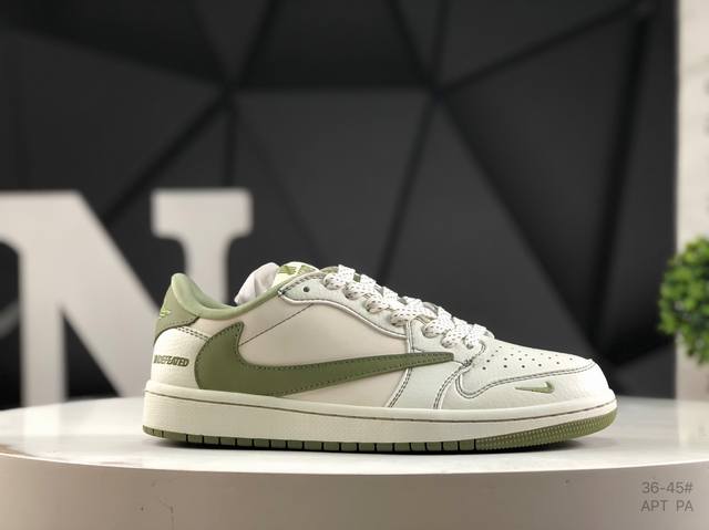 耐克 Travis Scott X Fragment Design X Air Jordan 1 Low Og Sp Aj1 乔1 低帮文化休闲板鞋 #多方联名