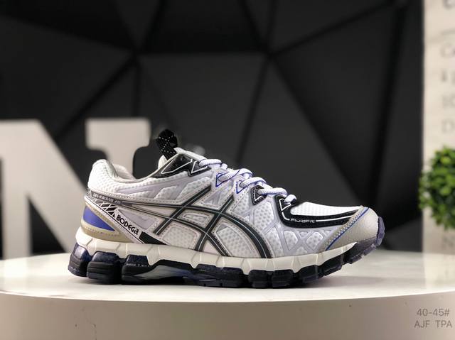 亚瑟士 Asics Gel-Kayano 14 公司级版本 亚瑟士运动休闲透气专业跑鞋 采用工程弹性双层再生针织密度鞋面材质 后跟3D可视Gel缓震乳胶物料 升