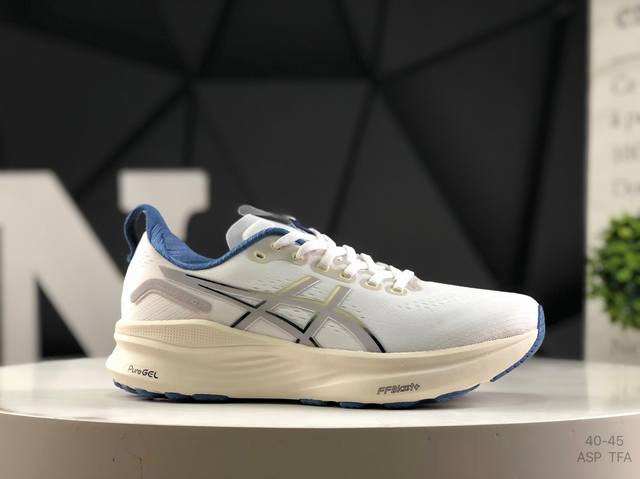 亚瑟士 Asics Gel-Kayano 32 亚瑟士 Platinum低帮专业有氧超轻便运动跑步鞋 全新原装数据开发 符合人体工程学 一体式双层编制鞋面 高弹