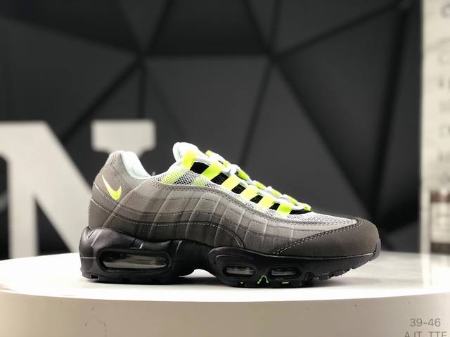 耐克 Nk Air Max 95 复古减震气垫跑鞋 经典重温 外单专供大厂出品 品质稳定 一百余色 终端操作 鞋款设计灵感源于人体构造 中底设计基于人体的脊柱构