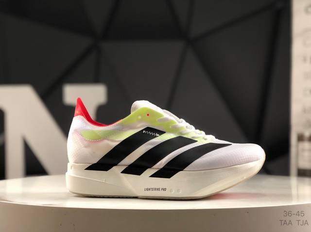 阿迪达斯 Ad 阿迪 Adiero Adios Pro 4 M 马拉松 网面超轻透气跑步鞋 货号；Jr6356 尺码：36-45 半 Taa Tja