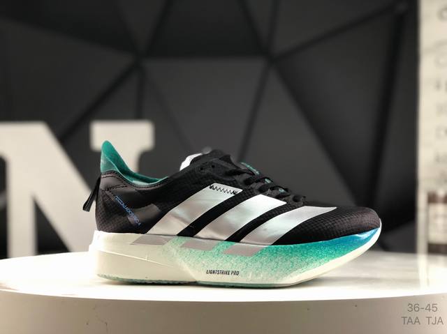 阿迪达斯 Ad 阿迪 Adiero Adios Pro 4 M 马拉松 网面超轻透气跑步鞋 货号；Jr6372 尺码：36-45 半 Taa Tja
