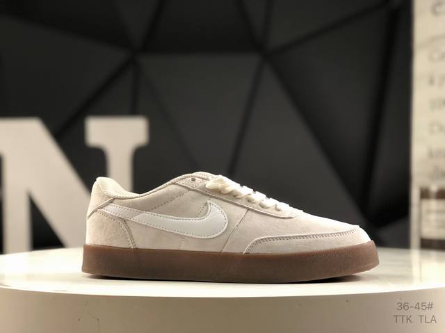 耐克 Nike Killshot 2 复古限定 耐克复古舒适防滑轻便低帮板鞋 此次品牌选用Nike旗下经典带款Nikekillshot 鞋款为蓝本，采用帆白色、