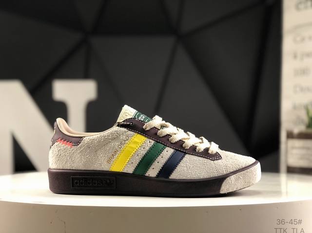 阿迪达斯 Brain Dead X Adidas Originals Forest Hills Core 阿迪达斯 舒适时尚薄底 防滑耐磨 低帮 板鞋 货号：J