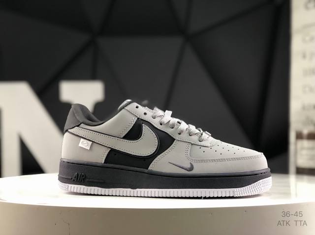真标带半码 耐克 空军 Nike Air Force 1Low Shadow 轻便防滑低帮板鞋 男女鞋 货号：C10919 尺码 36-45 Atk Tta