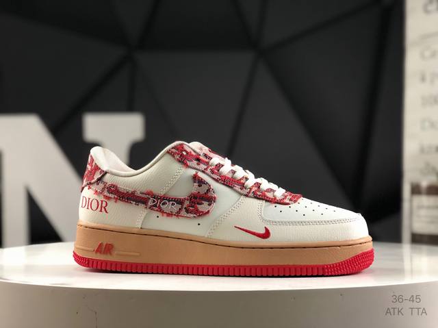 真标带半码 耐克 Nike Air Force 1Low Shadow 轻便防滑低帮板鞋 男女鞋 货号：C10919- 尺码 36-45 Atk Tta