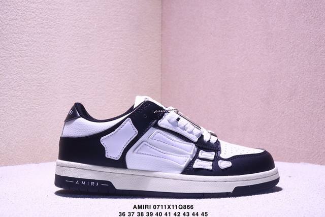 Amiri Skeleton High 骨骼鞋-Skel Top Sneakers低帮 洛杉矶街头之王 原装裸鞋级 区分市面所有在售版本 正确鞋舌外翻细节 正确