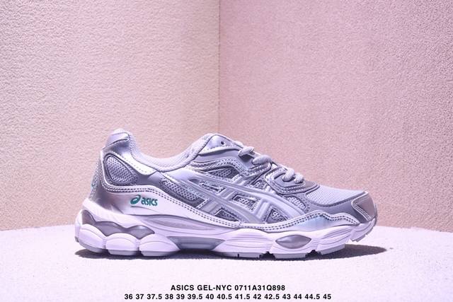 公司级Asics Gel-Nyc 亚瑟士 透气网眼鞋面 配合部分合成革材质 采用全新Ahar+橡胶材质 更加耐磨 货号: 3A383-022 尺码:36 37