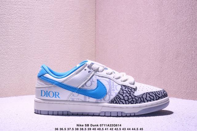海外爆款限量发售！高端定制Nike Sb Dunk Low “巴黎世家联名---奶白黑钩印花”高端定制 低帮休闲板鞋 定制鞋盒 大厂纯原品质出货 超高清洁度 皮