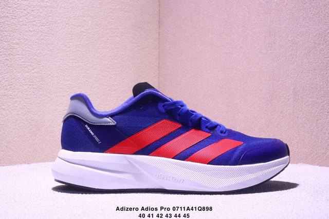 公司级Adidas Adizero Duramo Speed 2 阿迪达斯 网面透气 轻盈跑鞋 主打的科技还是非常让人期待 Cloudfoam是另一种减震科技