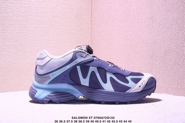 公司级Salomon萨洛蒙 Xt-Whisper 时尚 舒适減震防滑耐磨 低帮跑步鞋 鞋面采用Sensifit贴合技术 全方位贴合包裹脚型 鞋跟部鞋底牵引设计