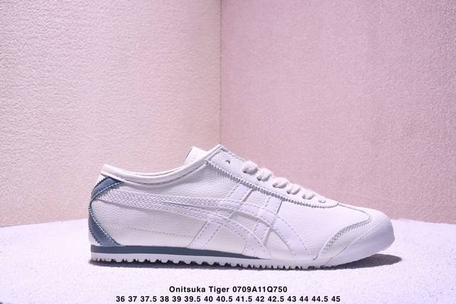 Onitsuka Tiger Mexico 66 百搭单品 板鞋 Mexico 66是鬼冢虎旗下最经典的款式，李小龙最喜欢的一款训练鞋休闲鞋！鞋身特有的虎爪造型