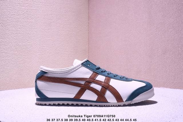 Onitsuka Tiger Mexico 66 百搭单品 板鞋 Mexico 66是鬼冢虎旗下最经典的款式，李小龙最喜欢的一款训练鞋休闲鞋！鞋身特有的虎爪造型
