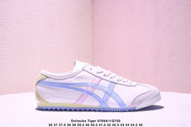 Onitsuka Tiger Mexico 66 百搭单品 板鞋 Mexico 66是鬼冢虎旗下最经典的款式，李小龙最喜欢的一款训练鞋休闲鞋！鞋身特有的虎爪造型