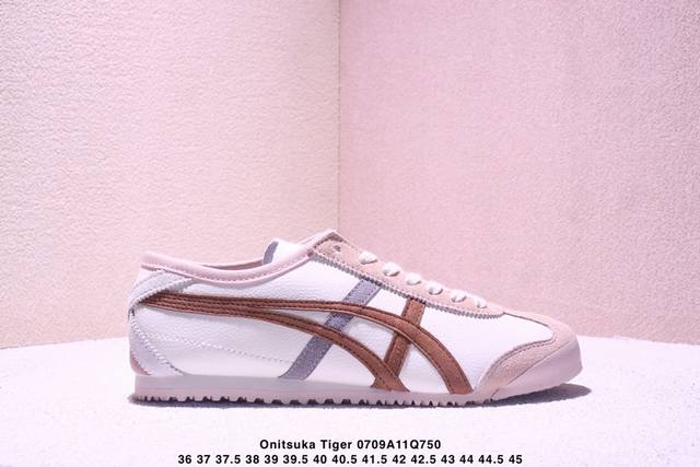 Onitsuka Tiger Mexico 66 百搭单品 板鞋 Mexico 66是鬼冢虎旗下最经典的款式，李小龙最喜欢的一款训练鞋休闲鞋！鞋身特有的虎爪造型