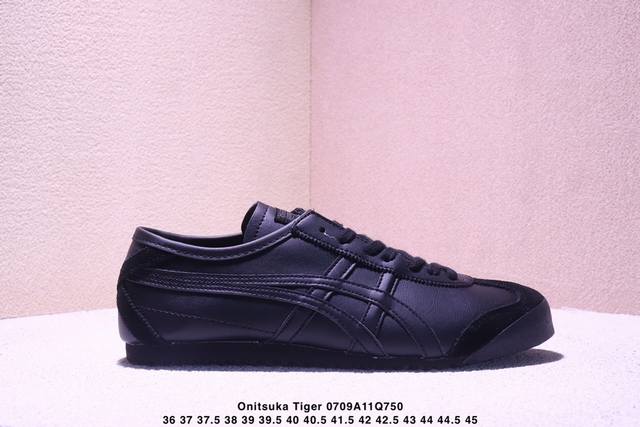 Onitsuka Tiger Mexico 66 百搭单品 板鞋 Mexico 66是鬼冢虎旗下最经典的款式，李小龙最喜欢的一款训练鞋休闲鞋！鞋身特有的虎爪造型