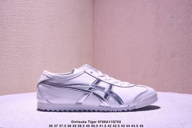 Onitsuka Tiger Mexico 66 百搭单品 板鞋 Mexico 66是鬼冢虎旗下最经典的款式，李小龙最喜欢的一款训练鞋休闲鞋！鞋身特有的虎爪造型