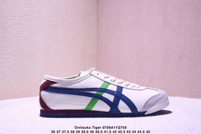 Onitsuka Tiger Mexico 66 百搭单品 板鞋 Mexico 66是鬼冢虎旗下最经典的款式，李小龙最喜欢的一款训练鞋休闲鞋！鞋身特有的虎爪造型