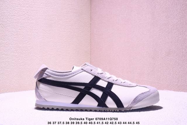 Onitsuka Tiger Mexico 66 百搭单品 板鞋 Mexico 66是鬼冢虎旗下最经典的款式，李小龙最喜欢的一款训练鞋休闲鞋！鞋身特有的虎爪造型