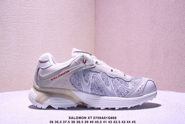 公司级Salomon萨洛蒙 Xt-Whisper 时尚 舒适減震防滑耐磨 低帮跑步鞋 鞋面采用Sensifit贴合技术 全方位贴合包裹脚型 鞋跟部鞋底牵引设计