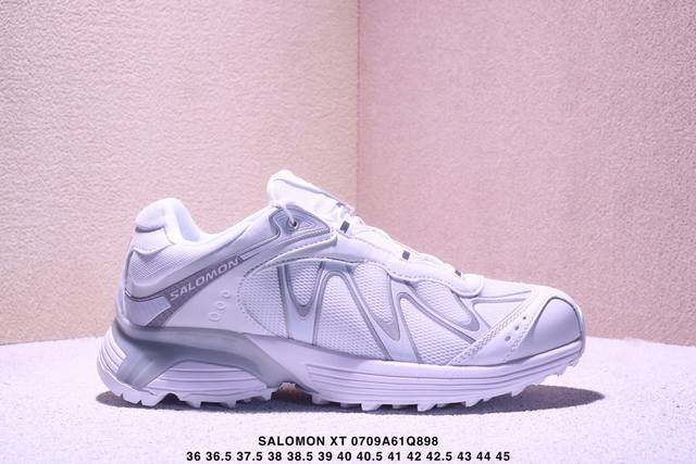 公司级Salomon萨洛蒙 Xt-Whisper 时尚 舒适減震防滑耐磨 低帮跑步鞋 鞋面采用Sensifit贴合技术 全方位贴合包裹脚型 鞋跟部鞋底牵引设计