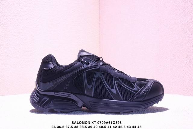 公司级Salomon萨洛蒙 Xt-Whisper 时尚 舒适減震防滑耐磨 低帮跑步鞋 鞋面采用Sensifit贴合技术 全方位贴合包裹脚型 鞋跟部鞋底牵引设计