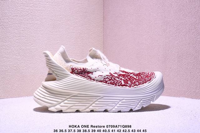 公司级Hoka One One Restore Tc Chukka 舒适 织物减震防滑透气低帮 休闲跑步鞋 货号:1169090 尺码:36 36.5 37.5