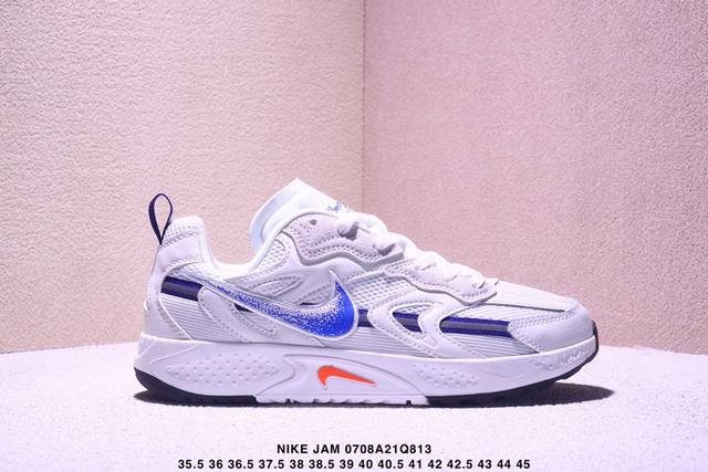 公司级Nike Jam 系列舒适时尚防滑耐磨低帮生活休闲鞋 Fn0314 采用鞋面合成皮革与网眼布设计 以便于运动员在霹雳舞运动中的保护和耐穿 中底设计细节采用