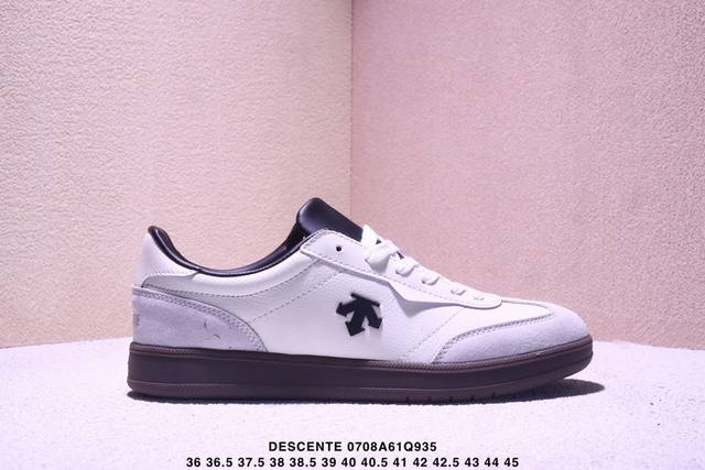 公司级迪桑特Descente Chron Court Sb 复古轻质 耐磨低帮 生活休闲鞋 货号:D5292Lsn53 尺码:36 36.5 37.5 38 3