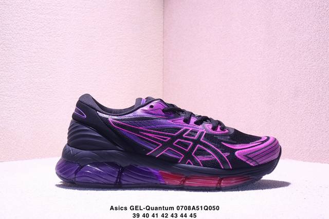公司级Asics Gel-Quantum 360 Viii 亚瑟士 量子系列硅胶回弹休闲运动跑步鞋 原数据开发全掌 硅胶缓震中底 采用透气网布拼接皮革鞋面 货号
