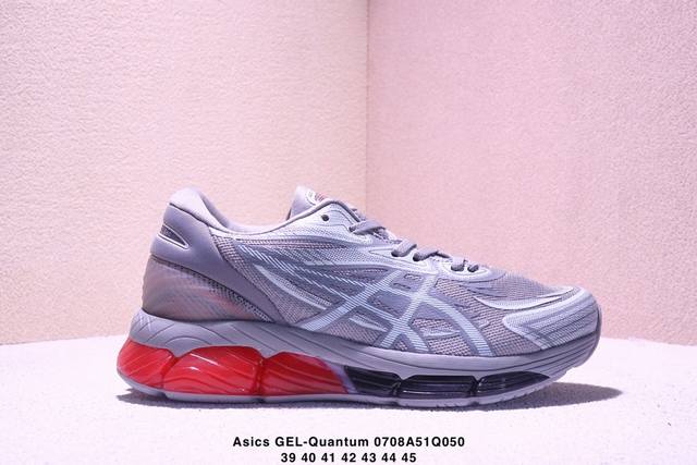 公司级Asics Gel-Quantum 360 Viii 亚瑟士 量子系列硅胶回弹休闲运动跑步鞋 原数据开发全掌 硅胶缓震中底 采用透气网布拼接皮革鞋面 货号