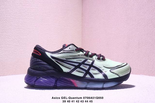 公司级Asics Gel-Quantum 360 Viii 亚瑟士 量子系列硅胶回弹休闲运动跑步鞋 原数据开发全掌 硅胶缓震中底 采用透气网布拼接皮革鞋面 货号