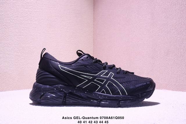 公司级Asics Gel-Quantum 360 Viii 亚瑟士 量子系列硅胶回弹休闲运动跑步鞋 原数据开发全掌 硅胶缓震中底 采用透气网布拼接皮革鞋面 货号